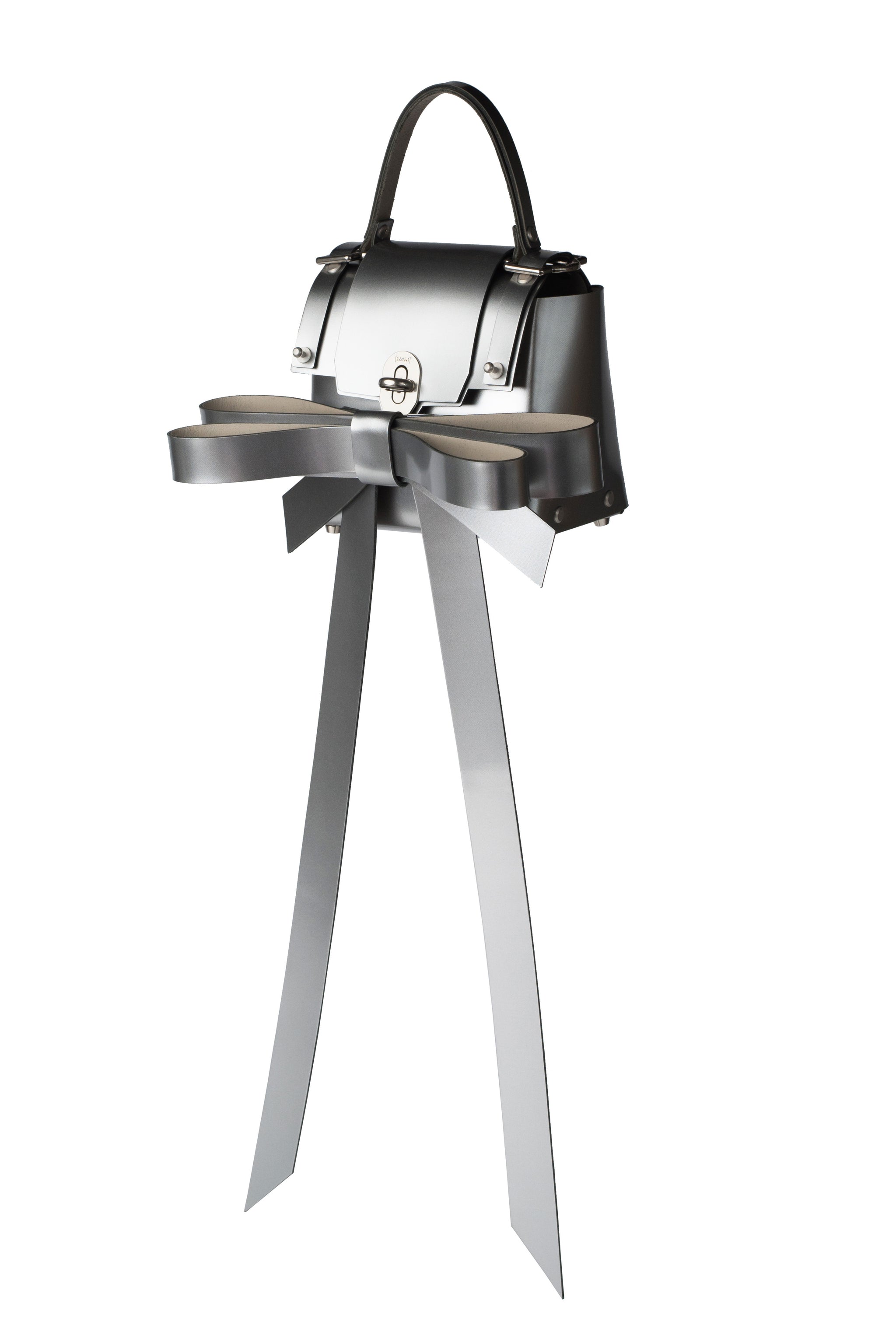 ニールスペラールNIELS PEERAERシルバーリボンバッグ 明るかっ 