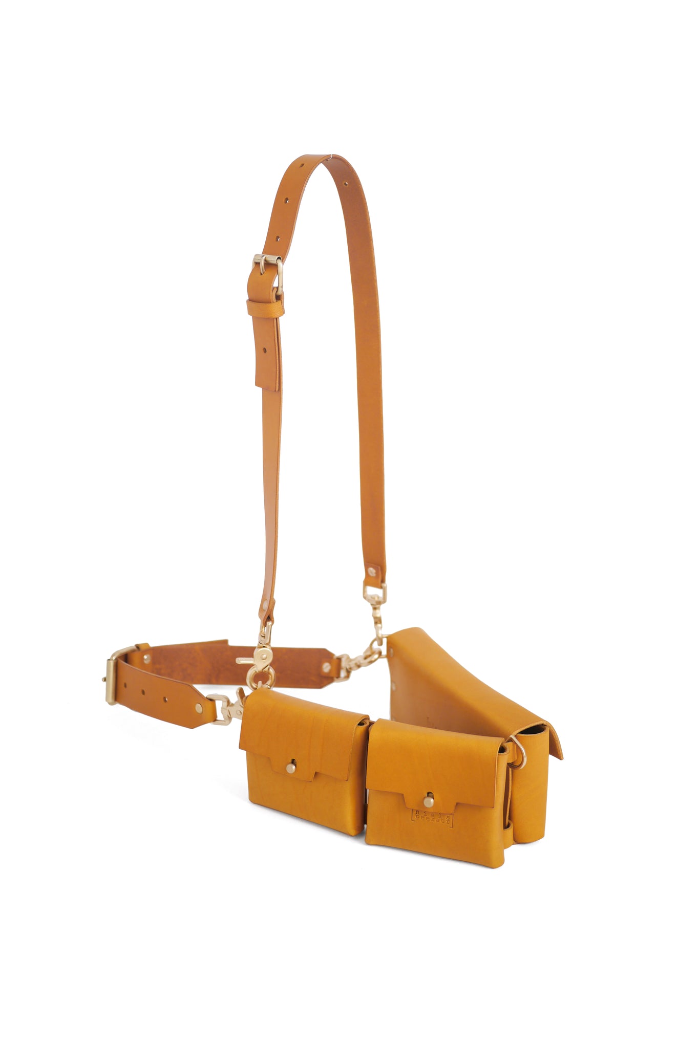 Faux Leather Utility Belt Bag